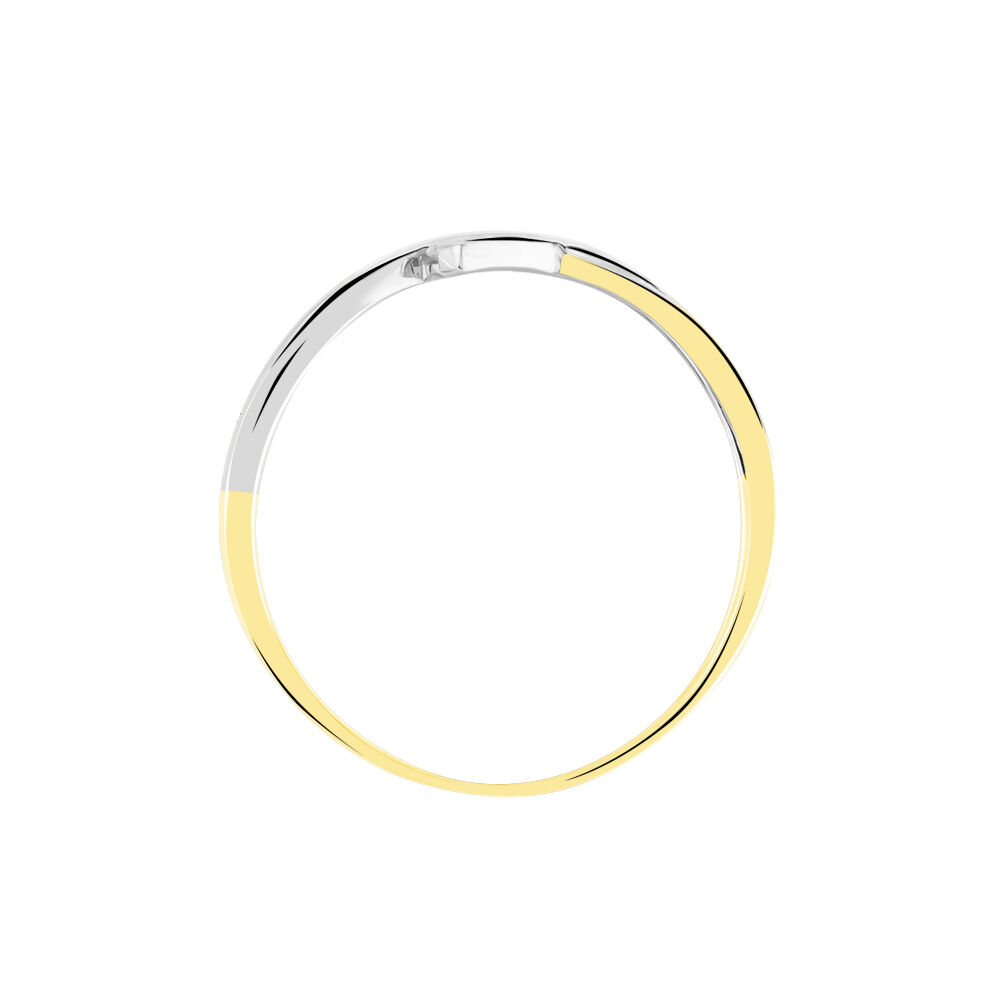 Bague Brixia Or Bicolore Diamant - Bagues fian&ccedil;ailles Femme | Marc Orian