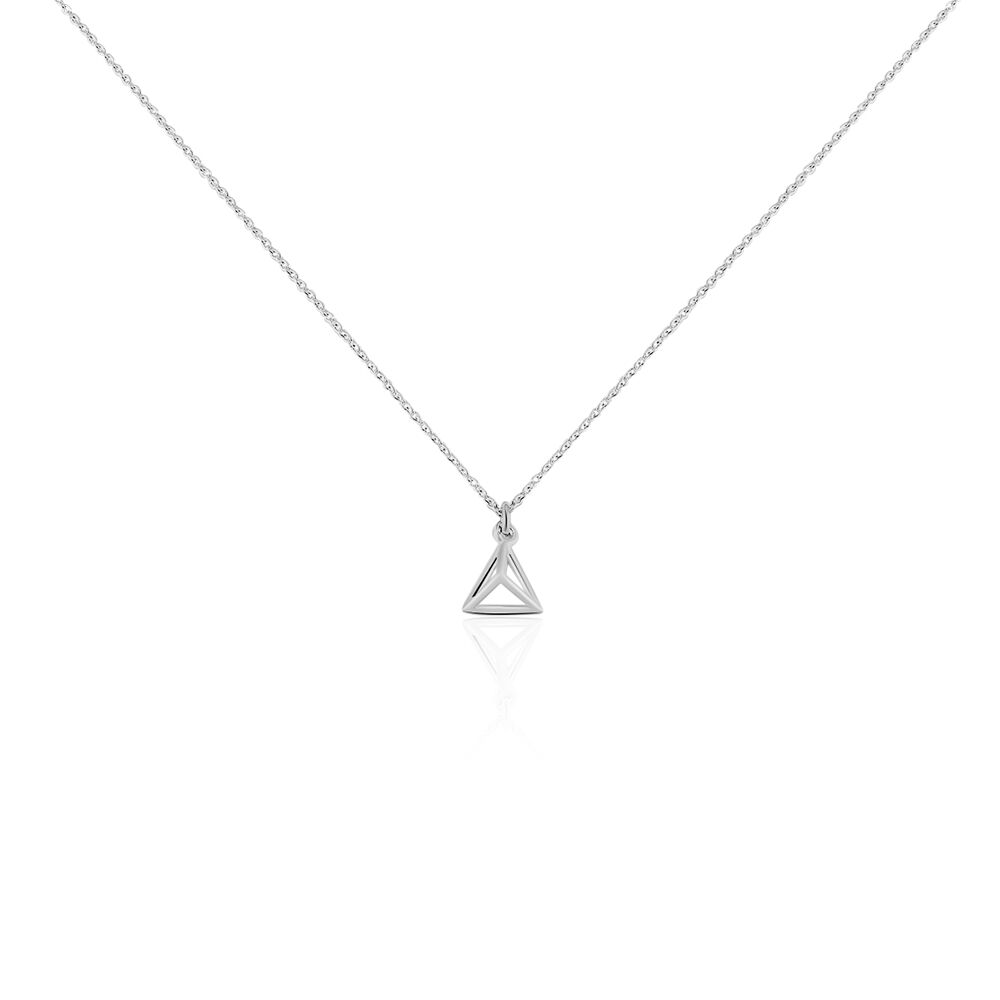 Boucles D'oreilles Puces Cubik Argent Blanc - Colliers fantaisie Femme | Marc Orian