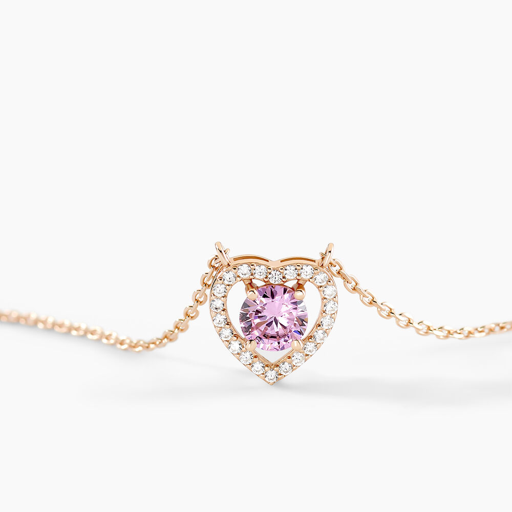 Collier Suzon Argent Rose Oxyde De Zirconium - Colliers avec pierres Femme | Marc Orian