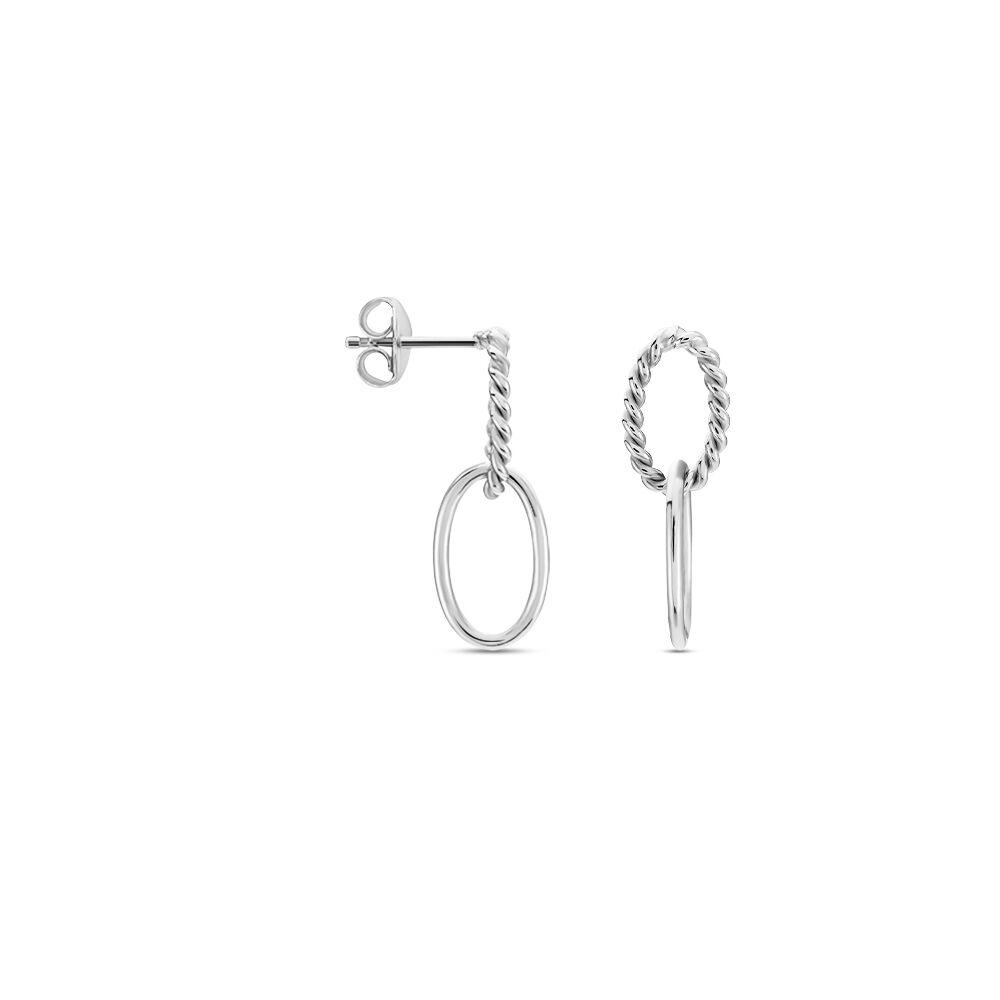 Boucles D'oreilles Pendantes Cherise Argent Blanc - Pendantes Femme | Marc Orian