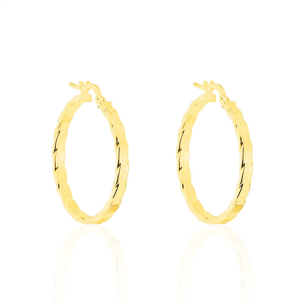 Cr&eacute;oles Deniz Or Jaune - Cr&eacute;oles Femme | Marc Orian