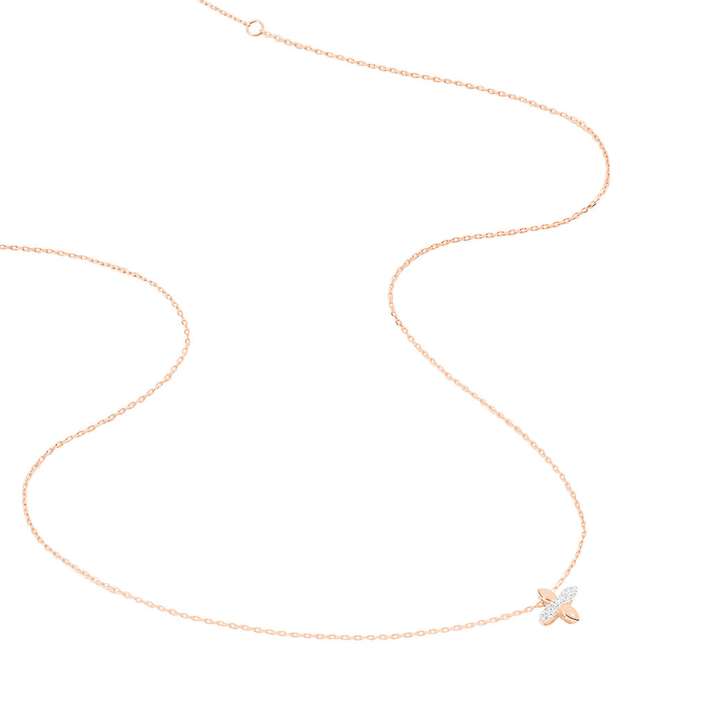 Collier Ginila Or Rose Diamant - Colliers Femme | Marc Orian