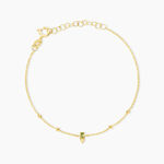 Bracelet Poem Argent Jaune P&eacute;ridot - Bracelets fantaisie Femme | Marc Orian