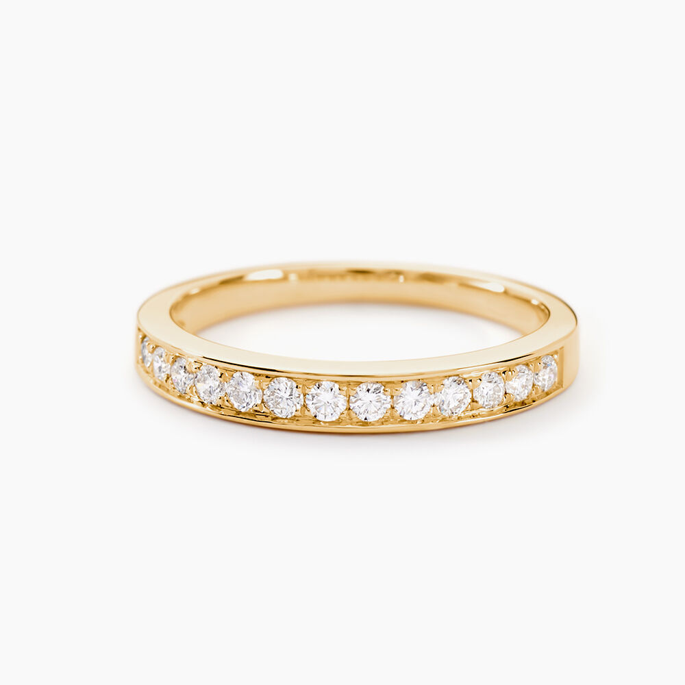 Alliance Rhea Or Jaune Diamant - Alliances avec pierres Femme | Marc Orian