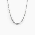 Chaine Jerry Maille Corde Or Blanc - Chaines Femme | Marc Orian