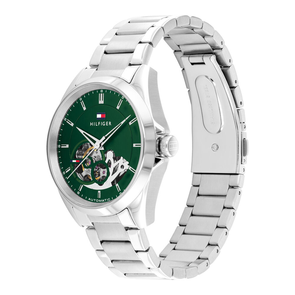 Montre Tommy Hilfiger Baker Automatic Vert - Montres automatiques Homme | Marc Orian
