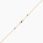Bracelet Luiza Or Jaune Rhodolite Oxyde De Zirconium - Bracelets cha&icirc;nes Femme | Marc Orian