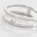 Bague Hermione Argent Blanc Oxyde De Zirconium - Bijoux fantaisie Femme | Marc Orian