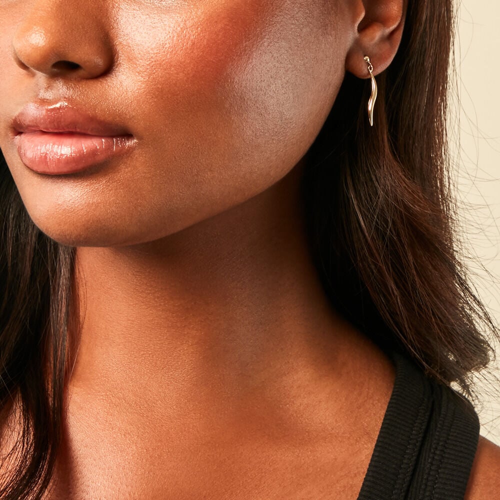 Boucles D'Oreilles Pendantes Suvi Or Jaune - Pendantes Femme | Marc Orian