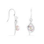 Boucles D'oreilles Pendantes Deniz Argent  Perle De Culture Et Oxyde - Pendantes Femme | Marc Orian