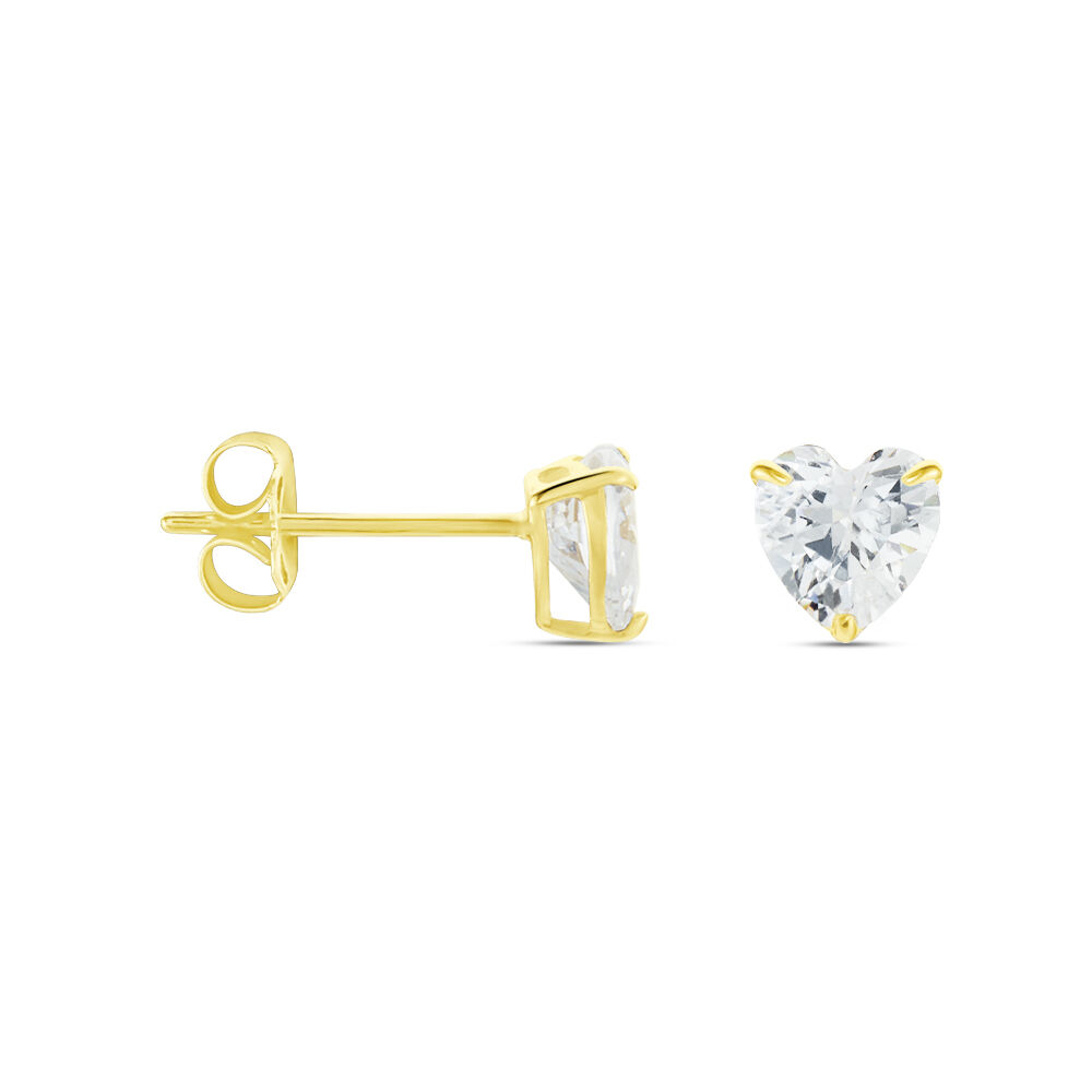 Boucles D'oreilles Puces Or Jaune Katherine Oxyde De Zirconium - Puces Femme | Marc Orian