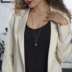 Collier My Bola Acier Jaune Aventurine - Sélection Bohème Femme | Marc Orian