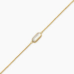 Bracelet Dannie Acier Jaune Nacre - Bracelets cha&icirc;nes Femme | Marc Orian