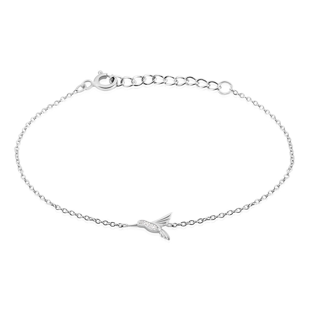 Bracelet Irysa Argent Blanc Oxyde De Zirconium - Bracelets chaînes Femme | Marc Orian