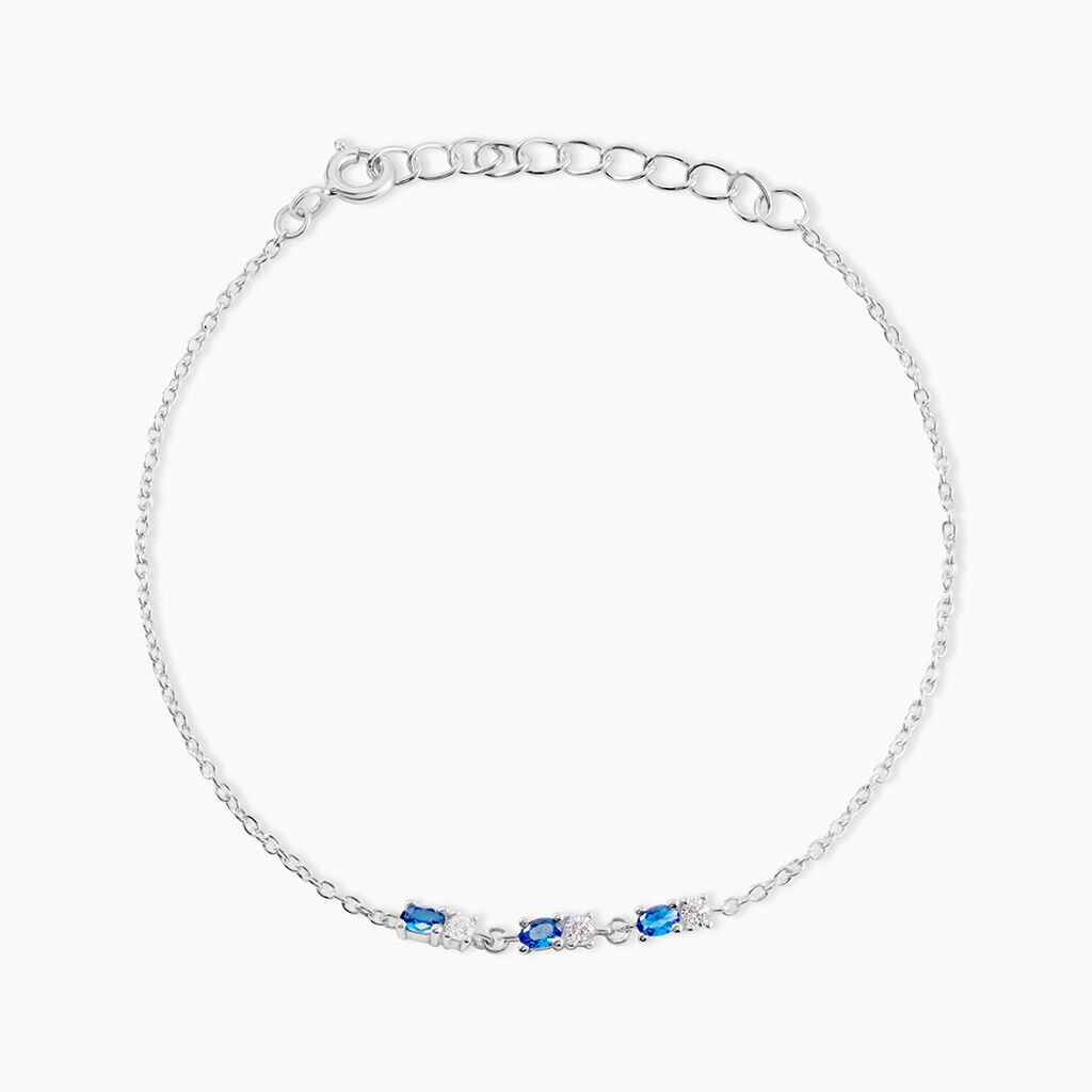 Bracelet Argent Blanc Augusts Oxydes De Zirconium - Bracelets fantaisie Femme | Marc Orian