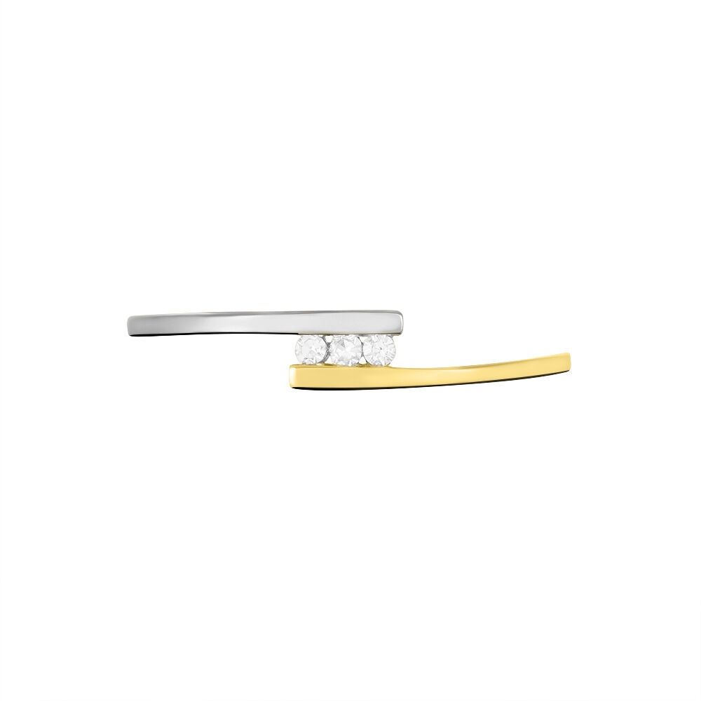 Bague Brooke Or Bicolore Diamant - Parures de mariage Femme | Marc Orian