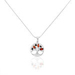 Collier Argent Blanc Odaya Ambre - Colliers avec pierres Femme | Marc Orian