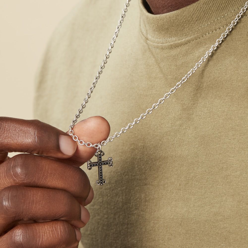 Collier Jodoc Acier Blanc - Colliers Homme | Marc Orian
