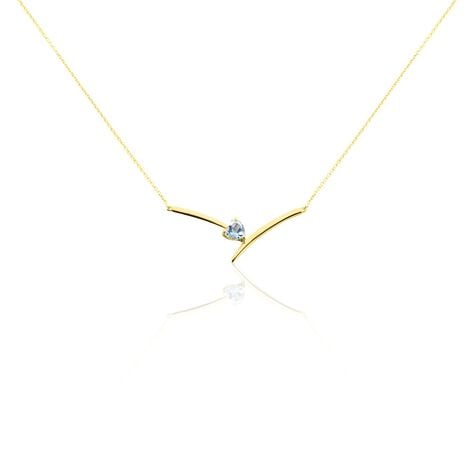 Collier Renaldine Or Jaune Topaze - Colliers avec pierres Femme | Marc Orian