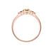 Bague Rainbow Argent Rose Oxyde De Zirconium - Solitaires Femme | Marc Orian
