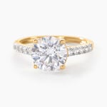 Bague Solitaire Terese Or Jaune Oxyde De Zirconium - Solitaires Femme | Marc Orian