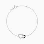 Bracelet Silana Or Blanc Diamant - Bracelets cha&icirc;nes Femme | Marc Orian