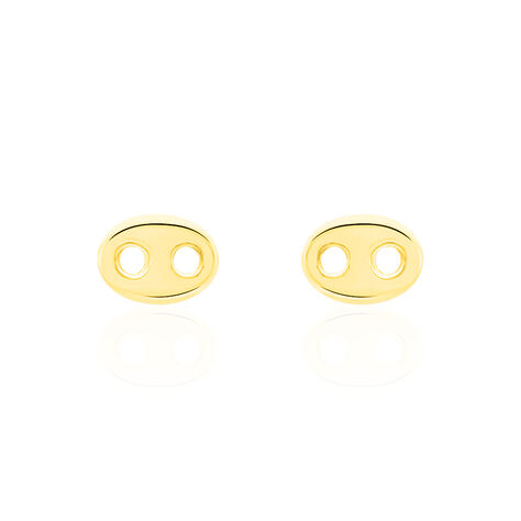 Boucles D'oreilles Puces Cara Or Jaune - Puces Famille | Marc Orian