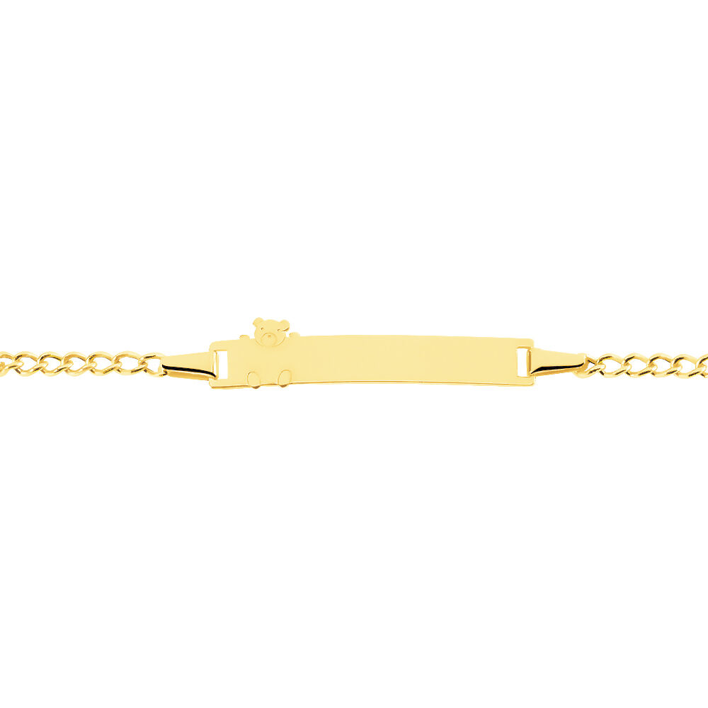Bracelet Identité Etheline Maille Gourmette Or Jaune - Gourmettes Enfant | Marc Orian