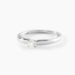 Bague Solitaire Flora Or Blanc Diamant - Solitaires Femme | Marc Orian