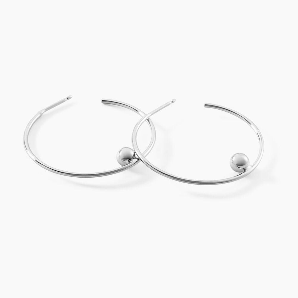 Boucles D'oreilles Pendantes Hauria Argent Blanc - Cr&eacute;oles Femme | Marc Orian