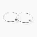 Boucles D'oreilles Pendantes Hauria Argent Blanc - Cr&eacute;oles Femme | Marc Orian