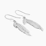 Boucles D'oreilles Pendantes Violka Argent Blanc - Pendantes Femme | Marc Orian