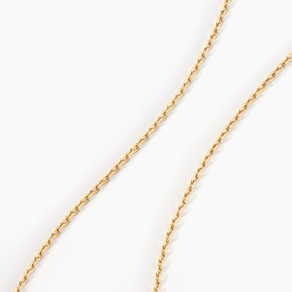 Chaîne Keyssie Maille Forçat Diamantée Or Jaune - Chaines Unisex | Marc Orian