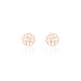 Boucles D'oreilles Puces Eleanor Fleur Or Rose Oxyde De Zirconium - Puces Femme | Marc Orian