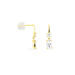 Boucles D'oreilles Pendantes Gulbeyaz Or Jaune Oxyde De Zirconium - Pendantes Femme | Marc Orian