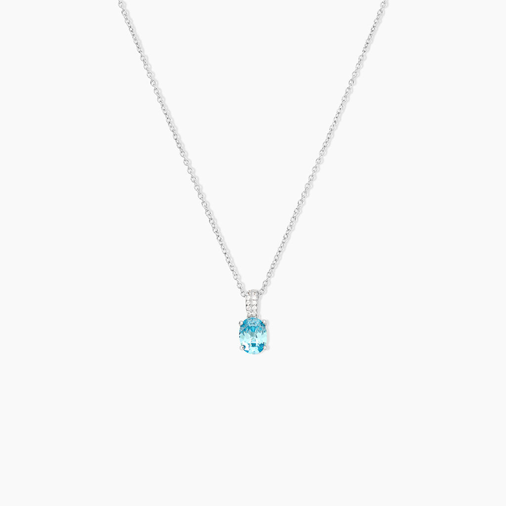 Collier Josefa Argent Blanc Oxyde De Zirconium - Colliers avec pierres Femme | Marc Orian