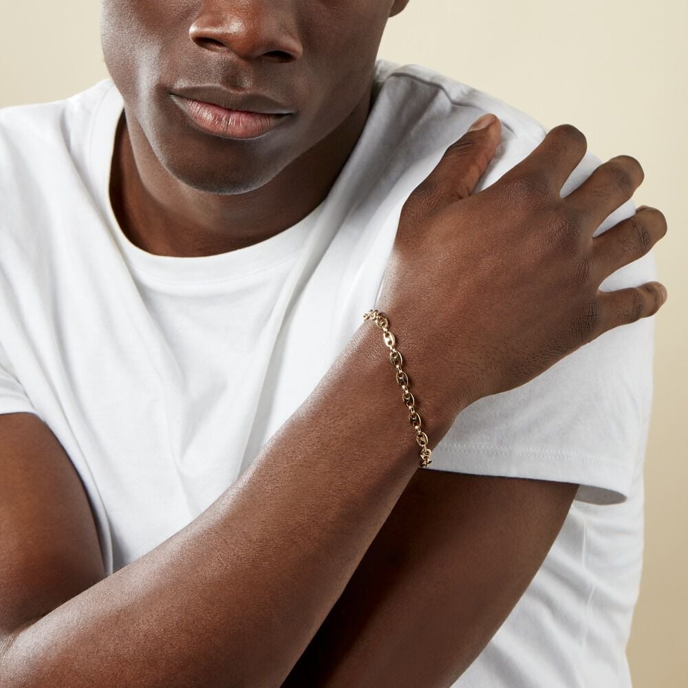 Bracelet William Plaqué Or Jaune - Bracelets mailles Homme | Marc Orian