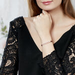 Bracelet Jonc Jessie Argent Rose Oxyde De Zirconium - Bracelets joncs Femme | Marc Orian