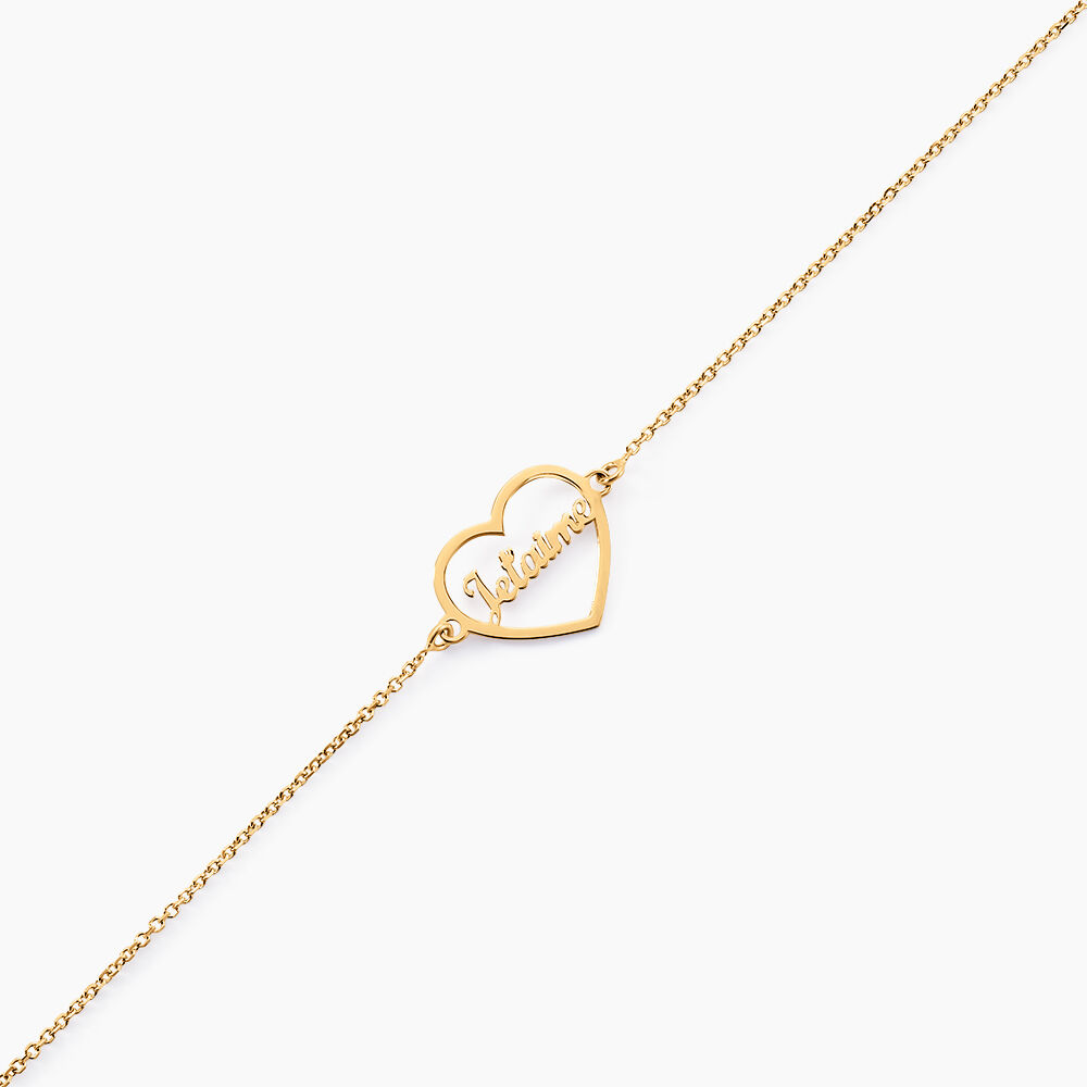 Bracelet Or Jaune Edelatis - Bracelets Je t'Aime Femme | Marc Orian