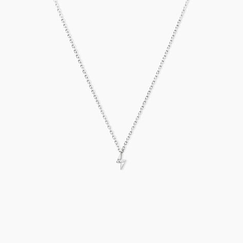 Collier Meyline Argent Blanc Oxyde De Zirconium - Colliers avec pierres Femme | Marc Orian