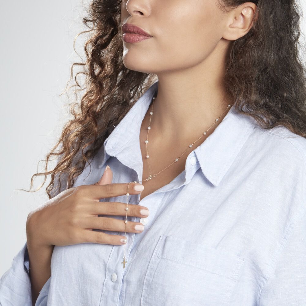 Collier Vesta Or Jaune Perle De Culture - Colliers avec pierres Femme | Marc Orian