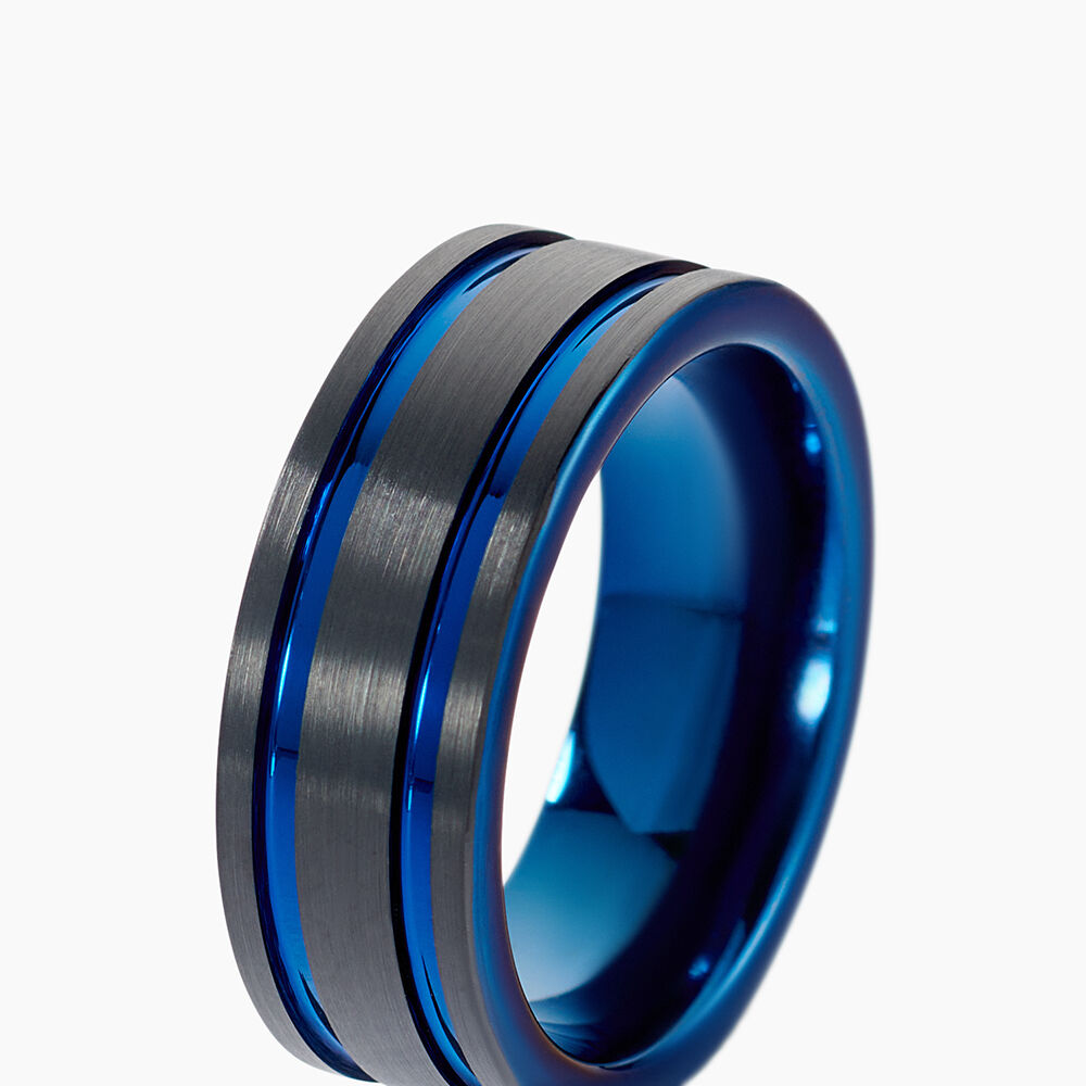 Bague Jourdan Homme Bada Tungstene Noir - Bagues grosses Homme | Marc Orian