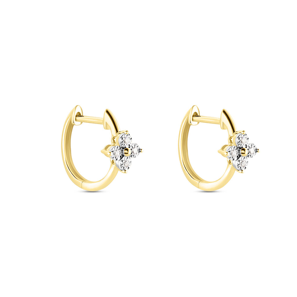 Créoles Eternal Spring Or Jaune Diamant - Boucles d'oreilles pierres précieuses Femme | Marc Orian