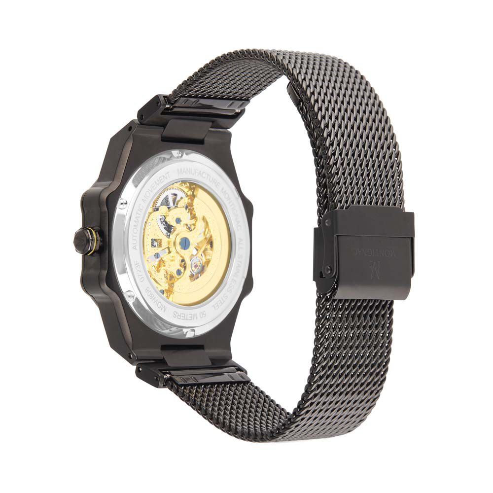 Montre Montignac Octogon Automatique Noir - Montres automatiques Homme | Marc Orian