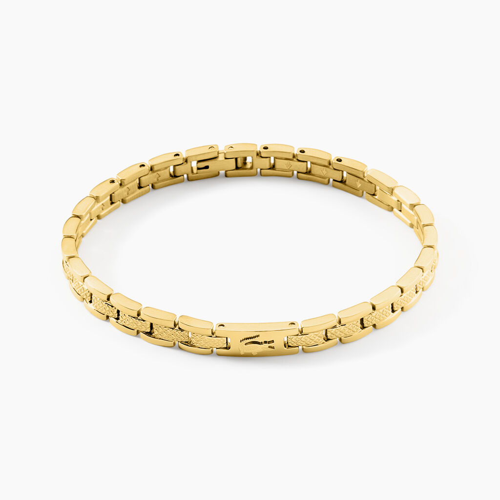 Bracelet Lacoste Metropole Acier Jaune - Bracelets cha&icirc;nes Famille | Marc Orian