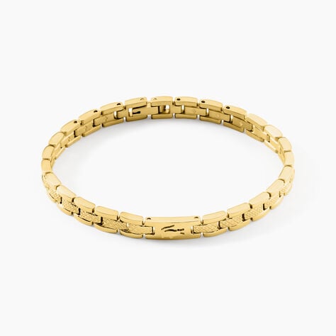 Bracelet Lacoste Metropole Acier Jaune - Bracelets cha&icirc;nes Famille | Marc Orian