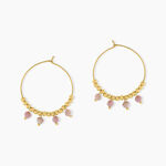 Cr&eacute;oles Acier Jaune Rhodochrosite - Cr&eacute;oles Femme | Marc Orian