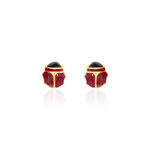 Boucles D'oreilles Puces Or Jaune Helidie Email - Puces Enfant | Marc Orian