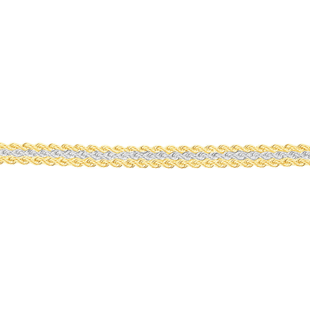 Bracelet Jerry Maille Corde 3 Rangs Or Bicolore - Bracelets Femme | Marc Orian