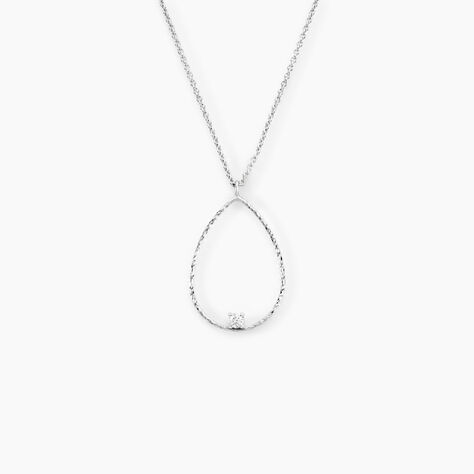 Collier Inez Argent Blanc Oxyde De Zirconium - Colliers avec pierres Femme | Marc Orian